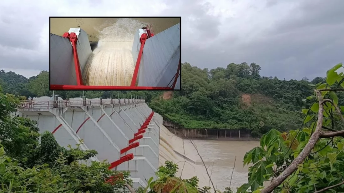 পাহাড়ি ঢলে ফুলে উঠল কাপ্তাই, খুলল ১৬ গেট