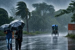 উজানের ঢল ও ভারী বৃষ্টিতে নতুন করে বন্যার আশঙ্কা