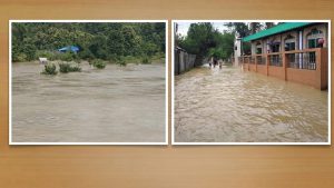 ৩ ঘণ্টার বৃষ্টিতে খাগড়াছড়ি প্লাবিত, সড়কে ধস